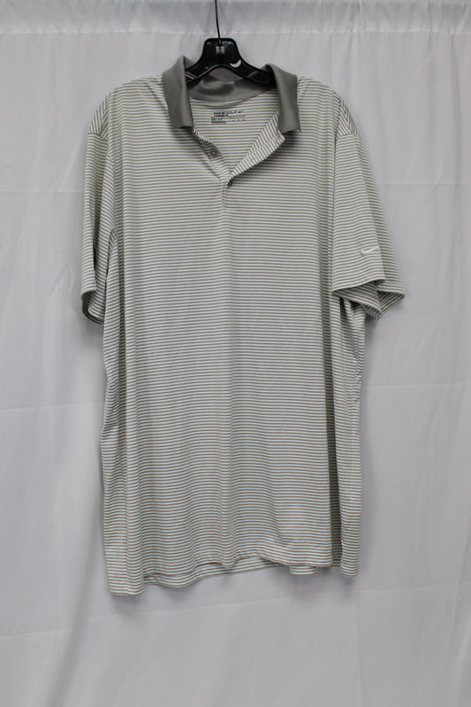 Nike Golf Standard Fit Dri-Fit Polo, Gray, Men’s XXL