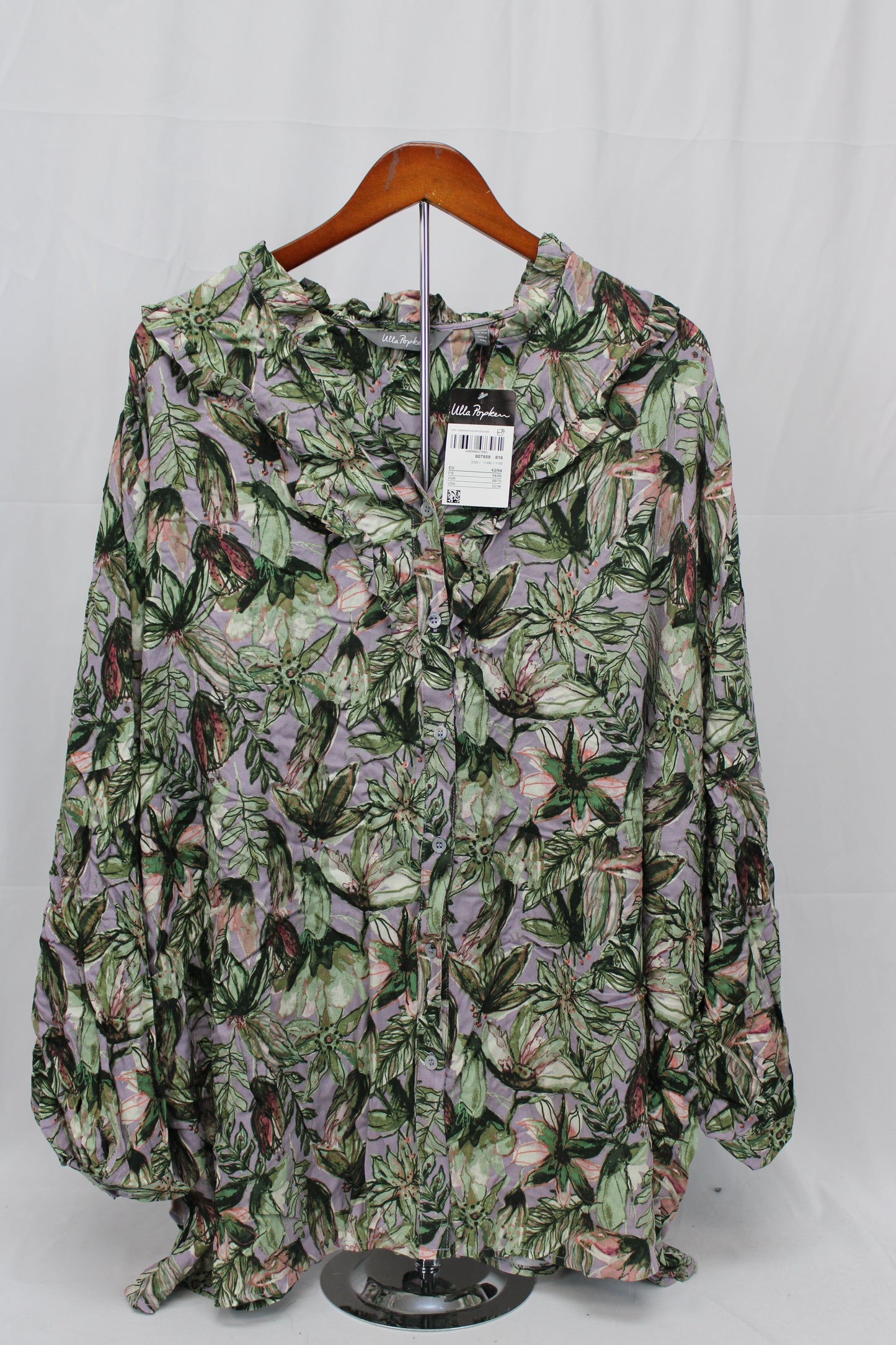 Ulla Popken Tropical Blouse, Women’s 32/34