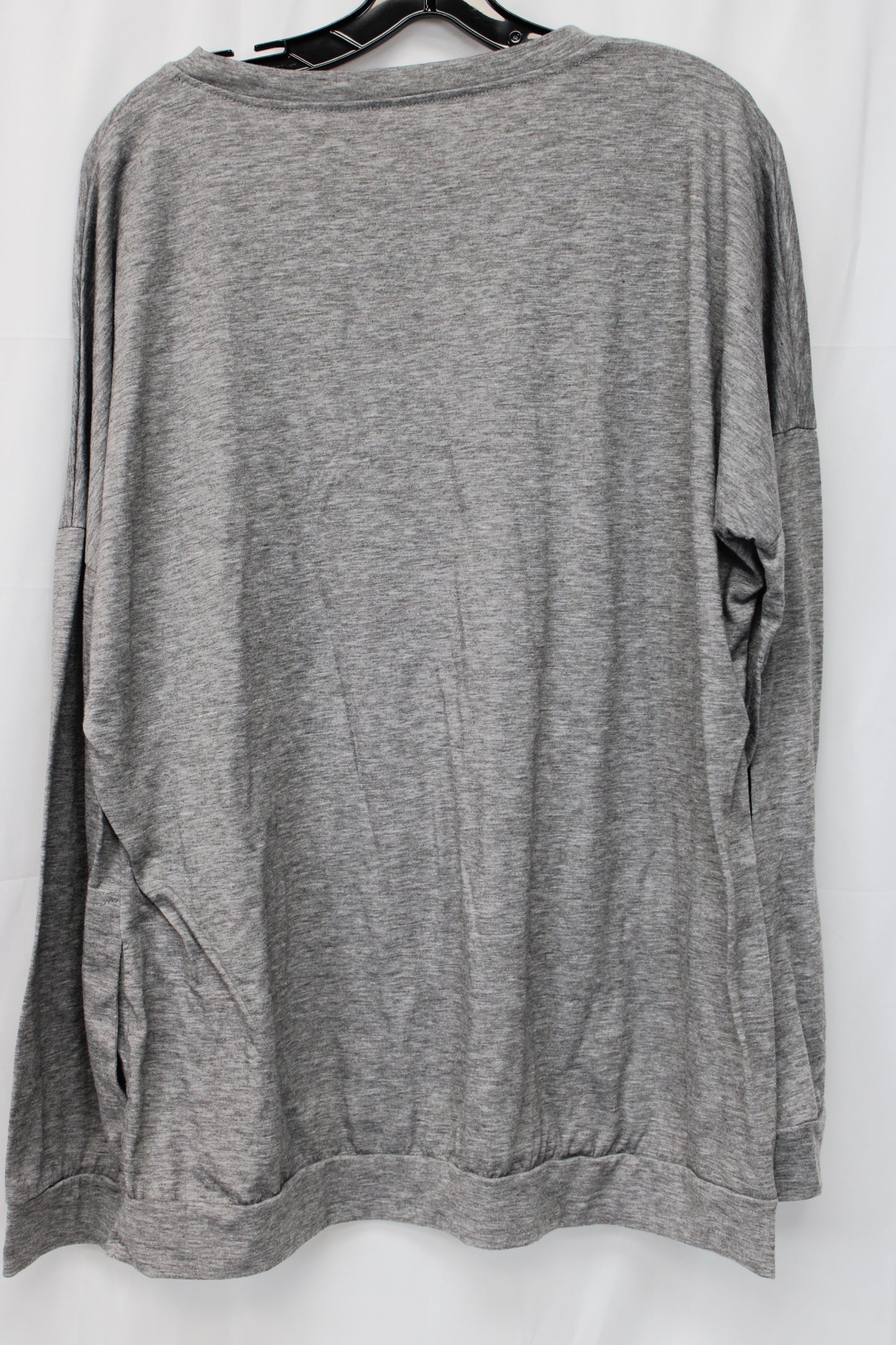 Men’s Happy Camper Long Sleeve T-Shirt, Gray, Men’s XXL