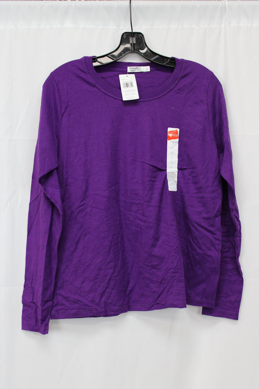 Hanes Original Long Sleeve T-Shirt, Purple, Women’s M