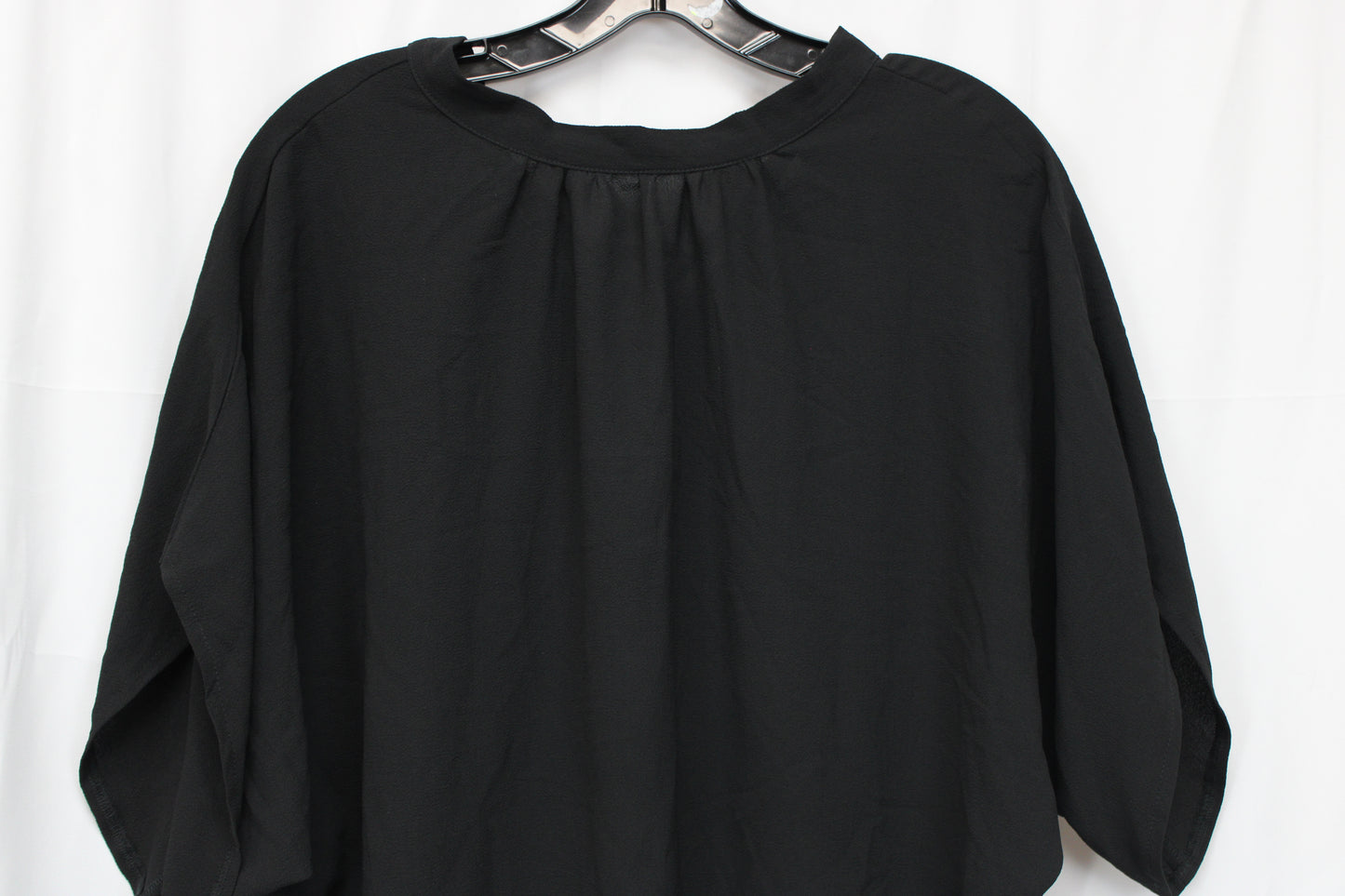 SHIEN Back Tie Blouse, Black, Women’s L