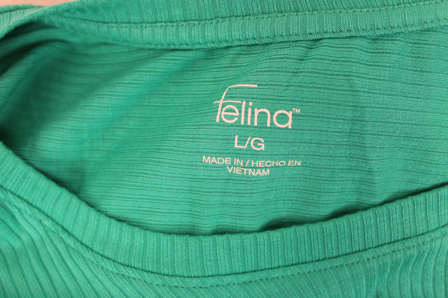 Felina Short Sleeve Top, Blue,Women’s L
