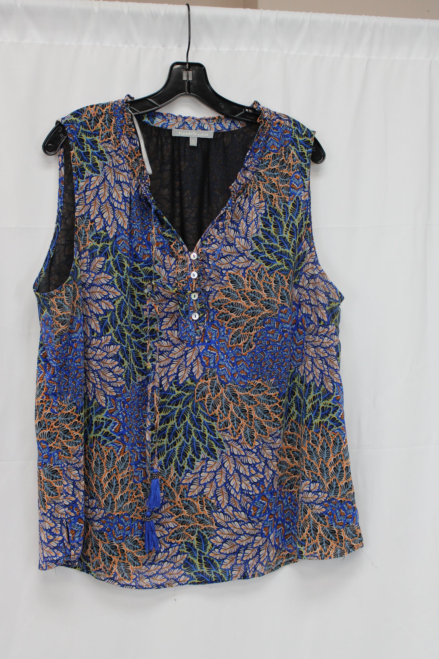 Danielrainn Sleeveless Print Blouse, Women’s XXL