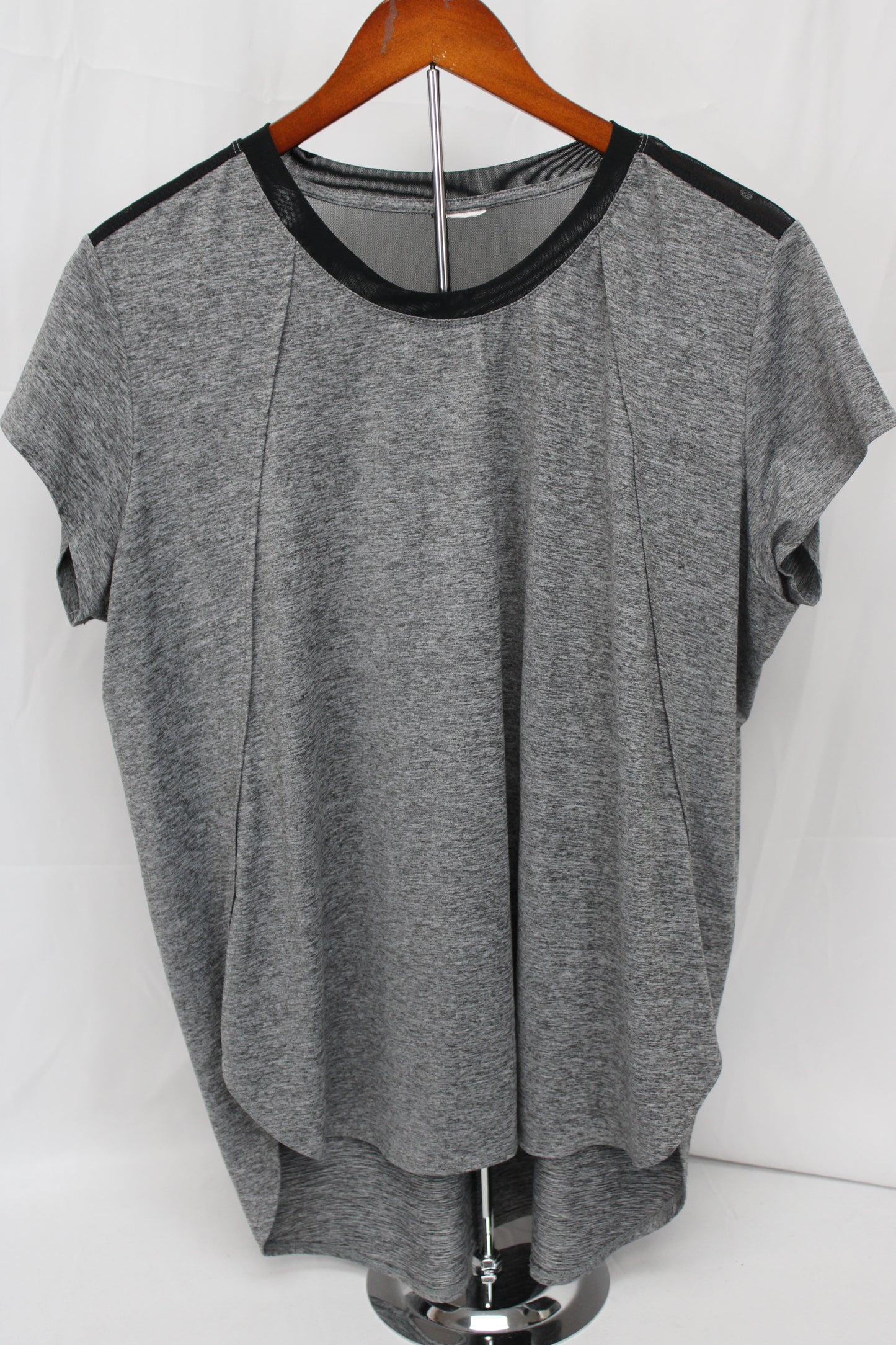 Women’s Everday Mesh T-Shirt, Gray, XL