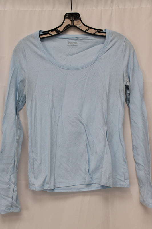 No Boundaries Long Sleeve T-Shirt, Blue, Women’s M