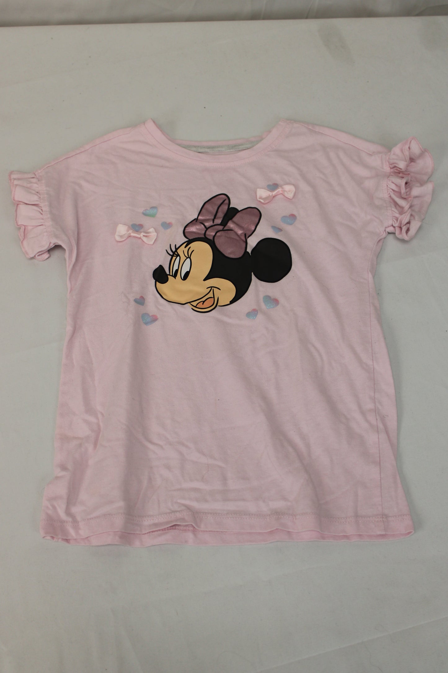 Disney Junior Minnie Mouse Bow T-Shirt, Pink, Girls M