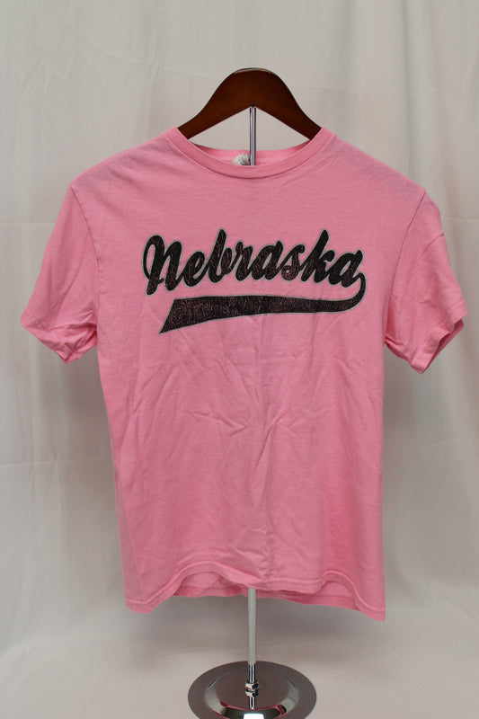 Nebraska T-Shirt, Pink, Women’s M