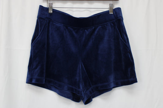 Juicy Couture Velvet Shorts, Blue, Women’s L