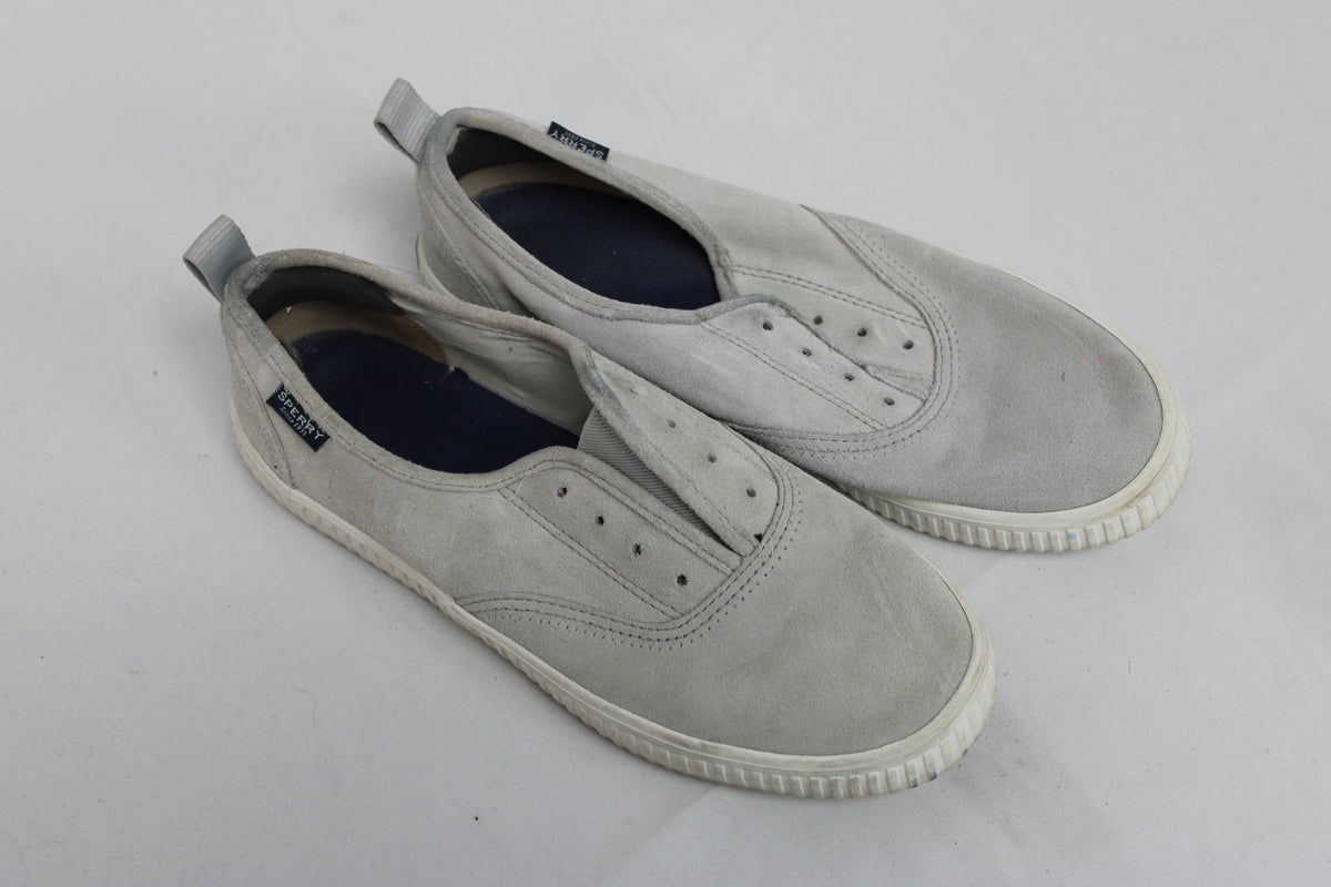 Sperry Canvas Shoes, Gray, Women’s 8