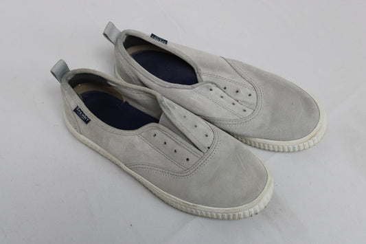 Sperry Canvas Shoes, Gray, Women’s 8