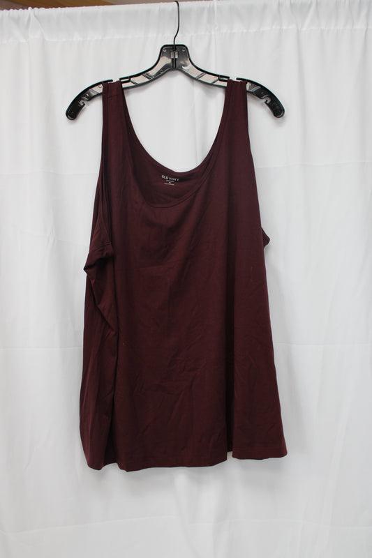 Old Navy First Layer Tank Top, Red, Women’s XXXL