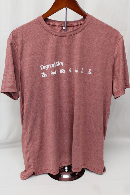 DigitalSky Relaxed T-Shirt, Red, Men’s M