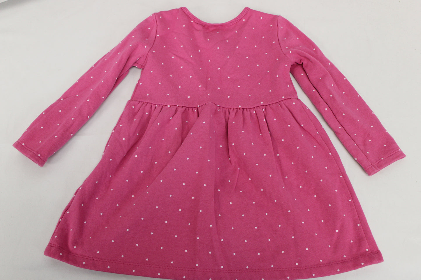 Carter’s Long Sleeve Polka Dot Dress, Pink, Girls 4T