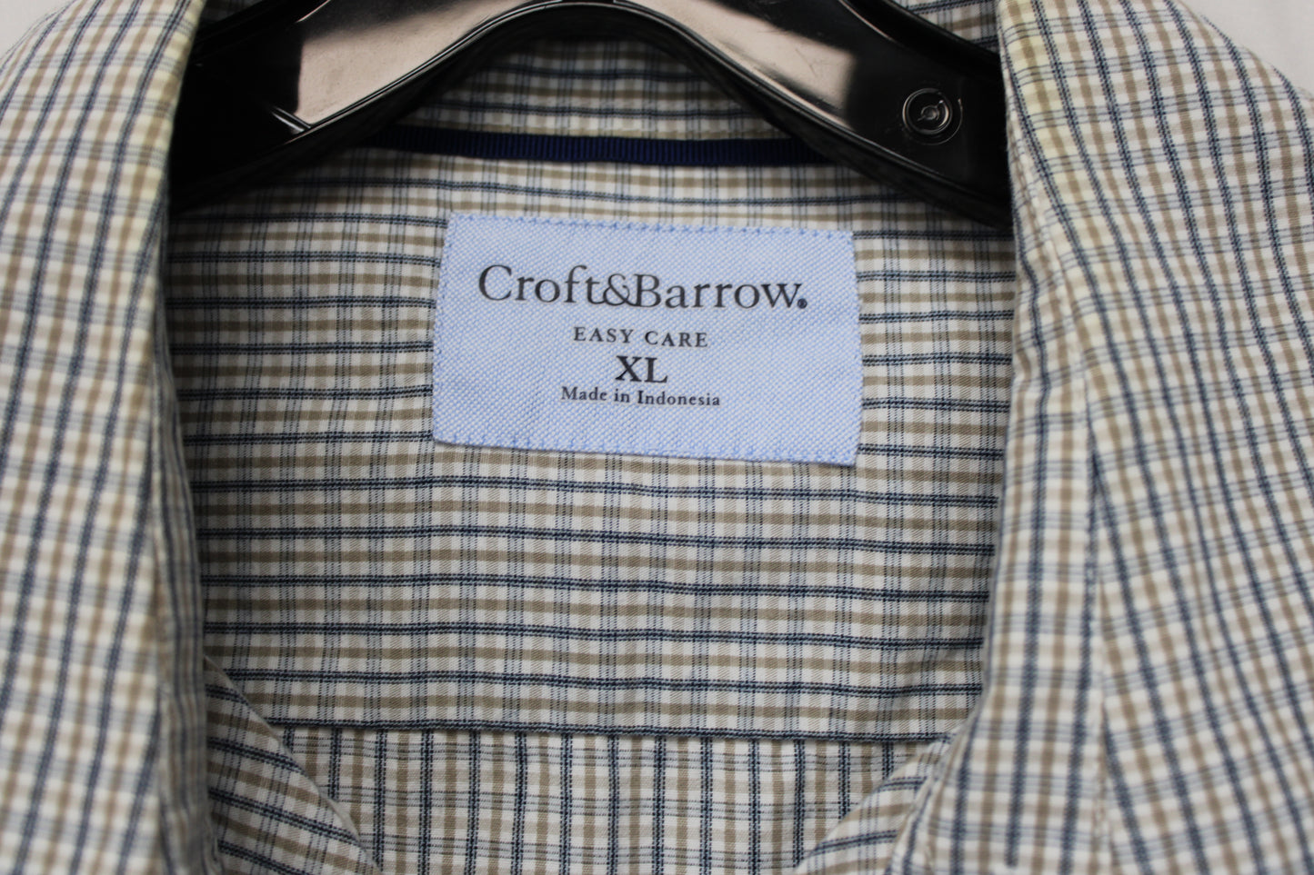 Croft & Barrow Plaid Button Up Shirt, Men’s XL