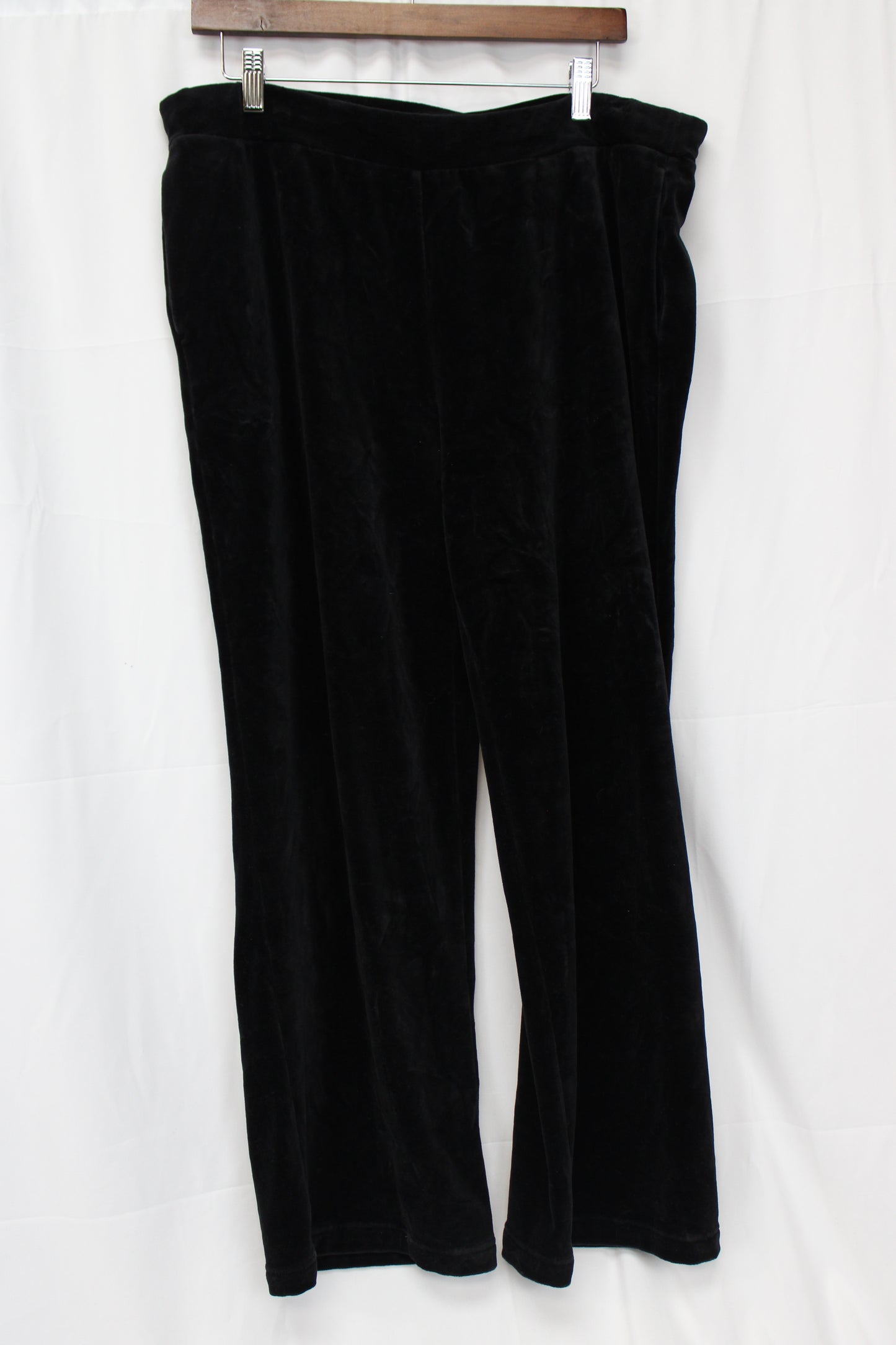 Ralph Lauren Velvet Sweatpants, Black, Women’s L