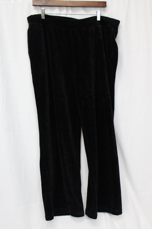 Ralph Lauren Velvet Sweatpants, Black, Women’s L