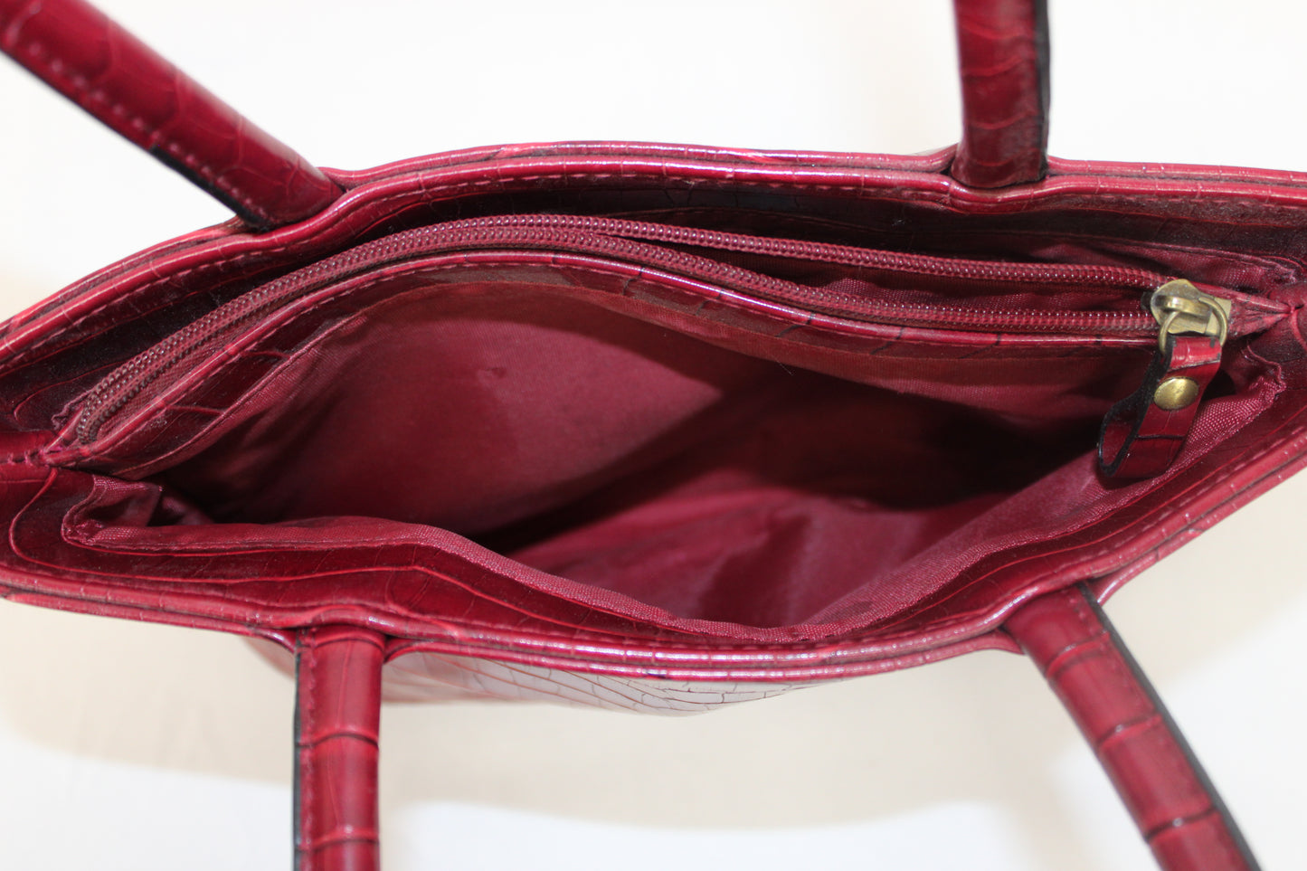 Leslie Fay Accessories Red Leather Purse