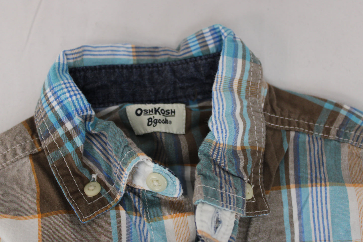 OshKosh Long Sleeve Flannel, Blue, Boys 6