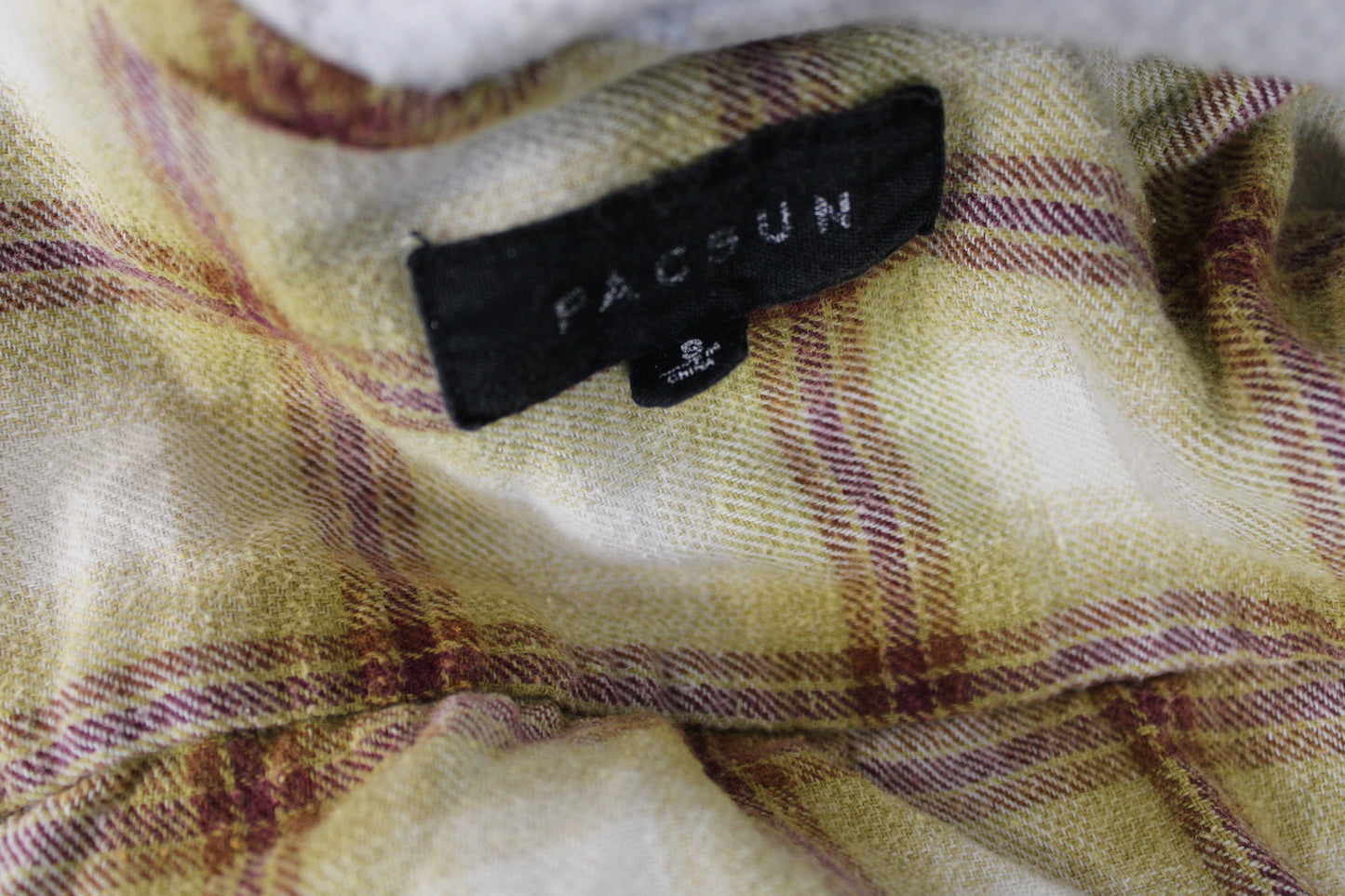 PacSun Hooded Flannel, Yellow, Mens S