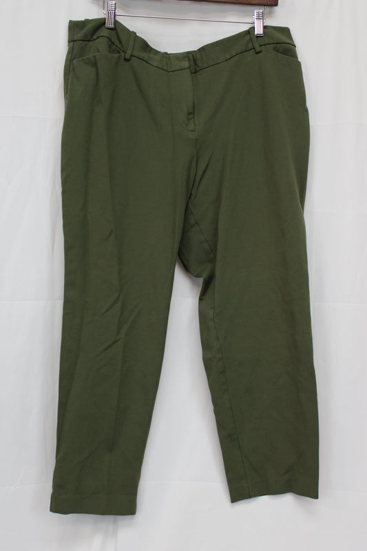 Liz Claiborne Capri Pants, Green, Women’s 18