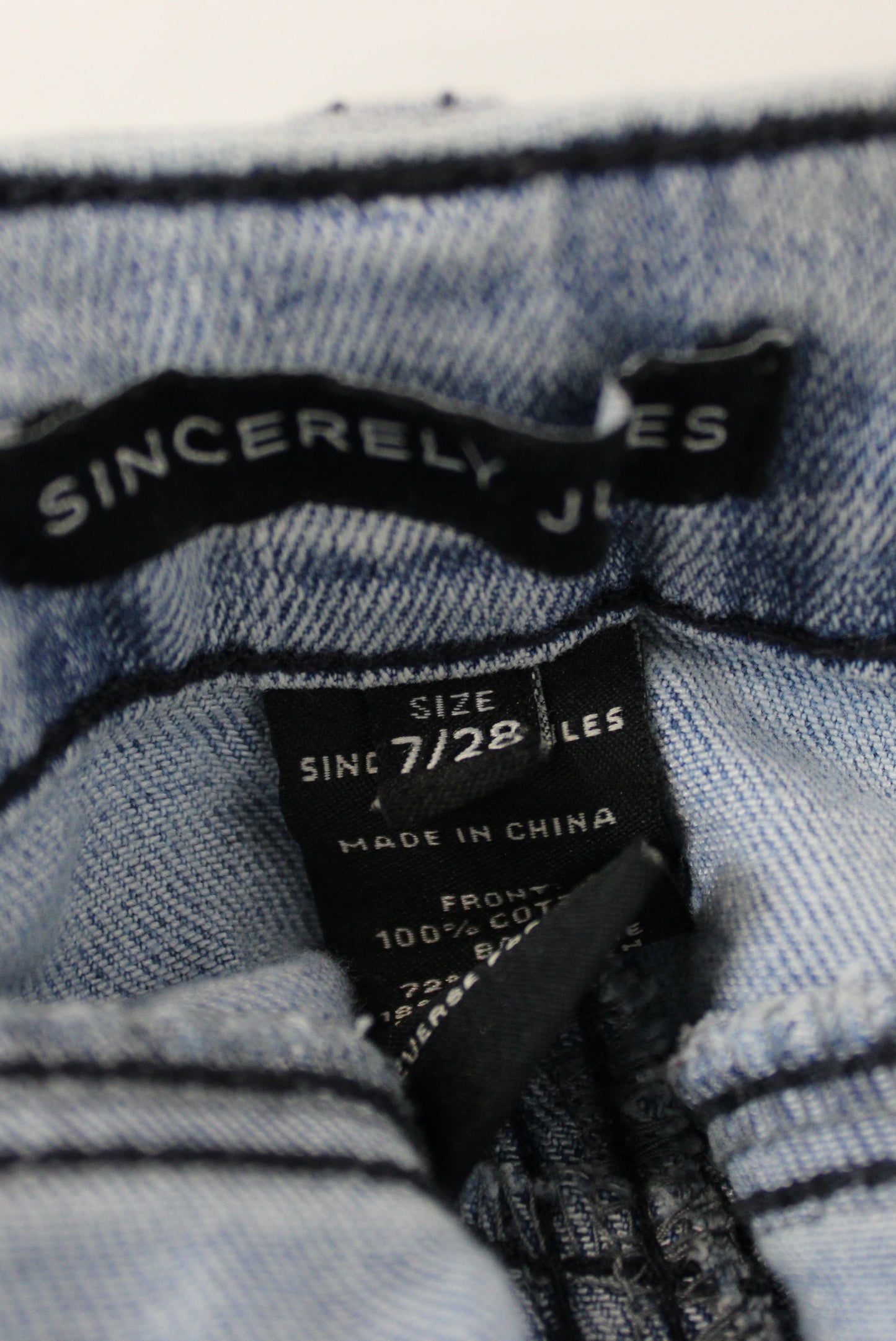 Sincerely Jules Light Wash Wide Leg Jeans, Women’s 7/28