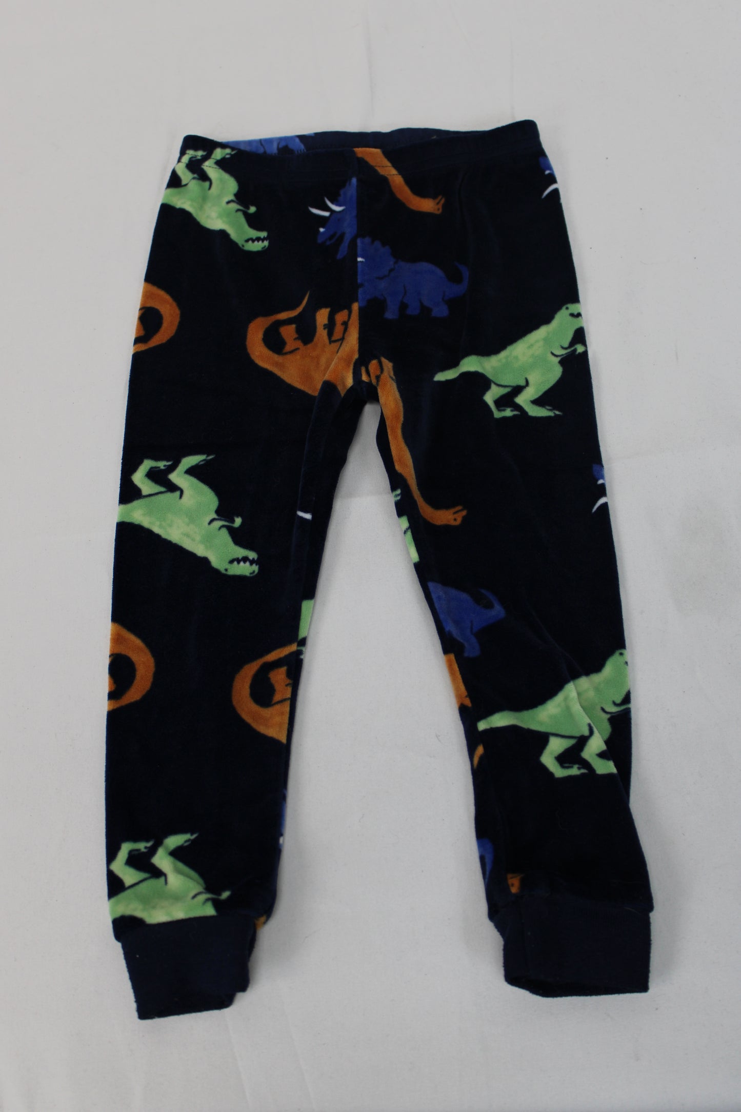 Carter’s Fleece Two Piece Dinosaur Pajama Set, Navy, 2T