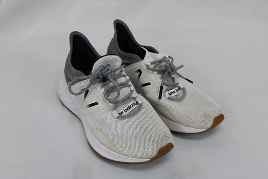 New Balance Fresh Foam Roav Sneakers, White/Gray, Women’s 8