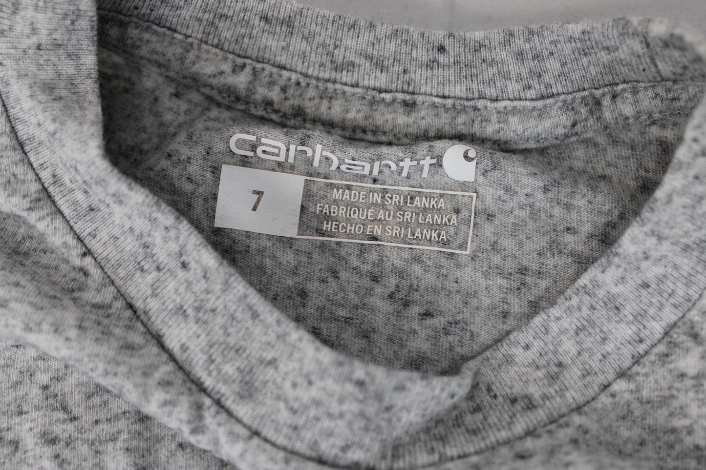 Carhartt Long Sleeve Shirt, Gray, Boys 7