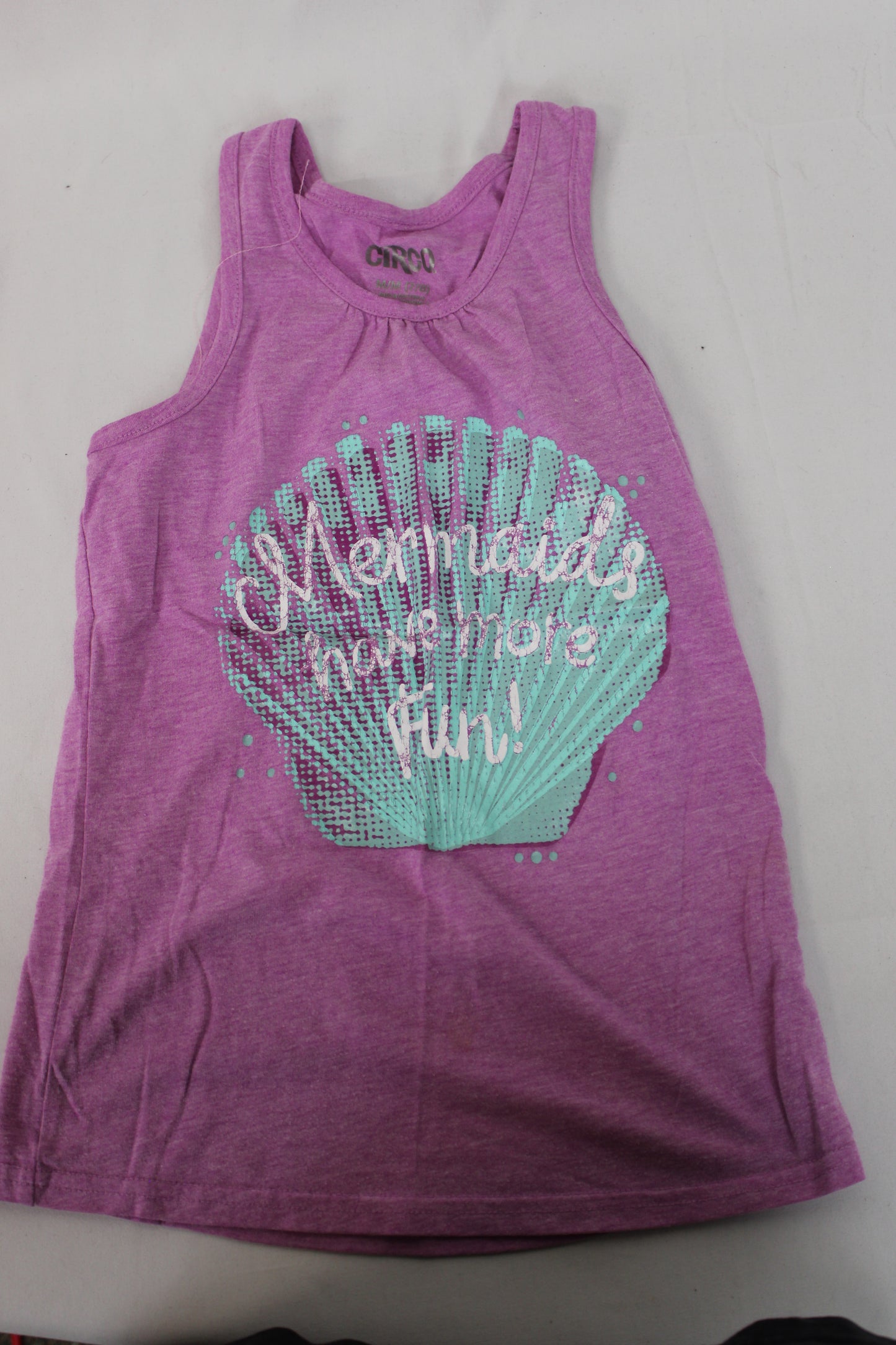 Circo Mermaids Have More Fun Tank Top, Purple, Girls M