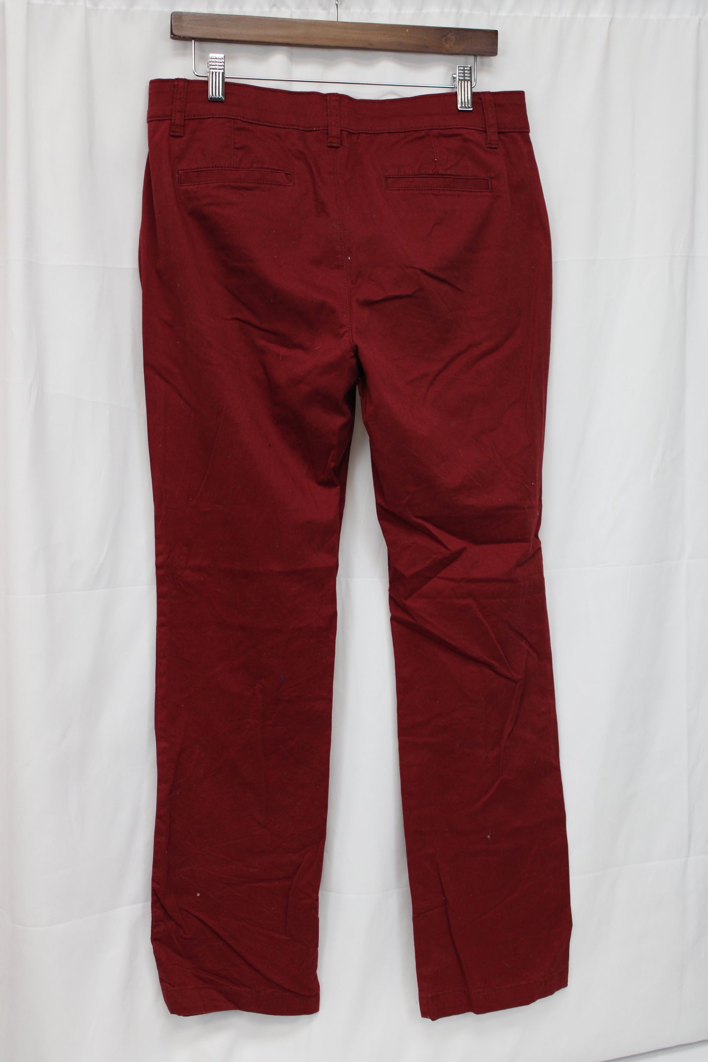 St. John’s Bay Straight Leg Pants, Red, Women’s 10