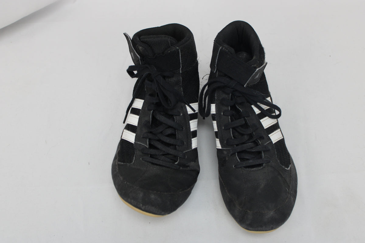 Adidas HVC 2 Wrestling High Top Shoes, Black, Men’s 10