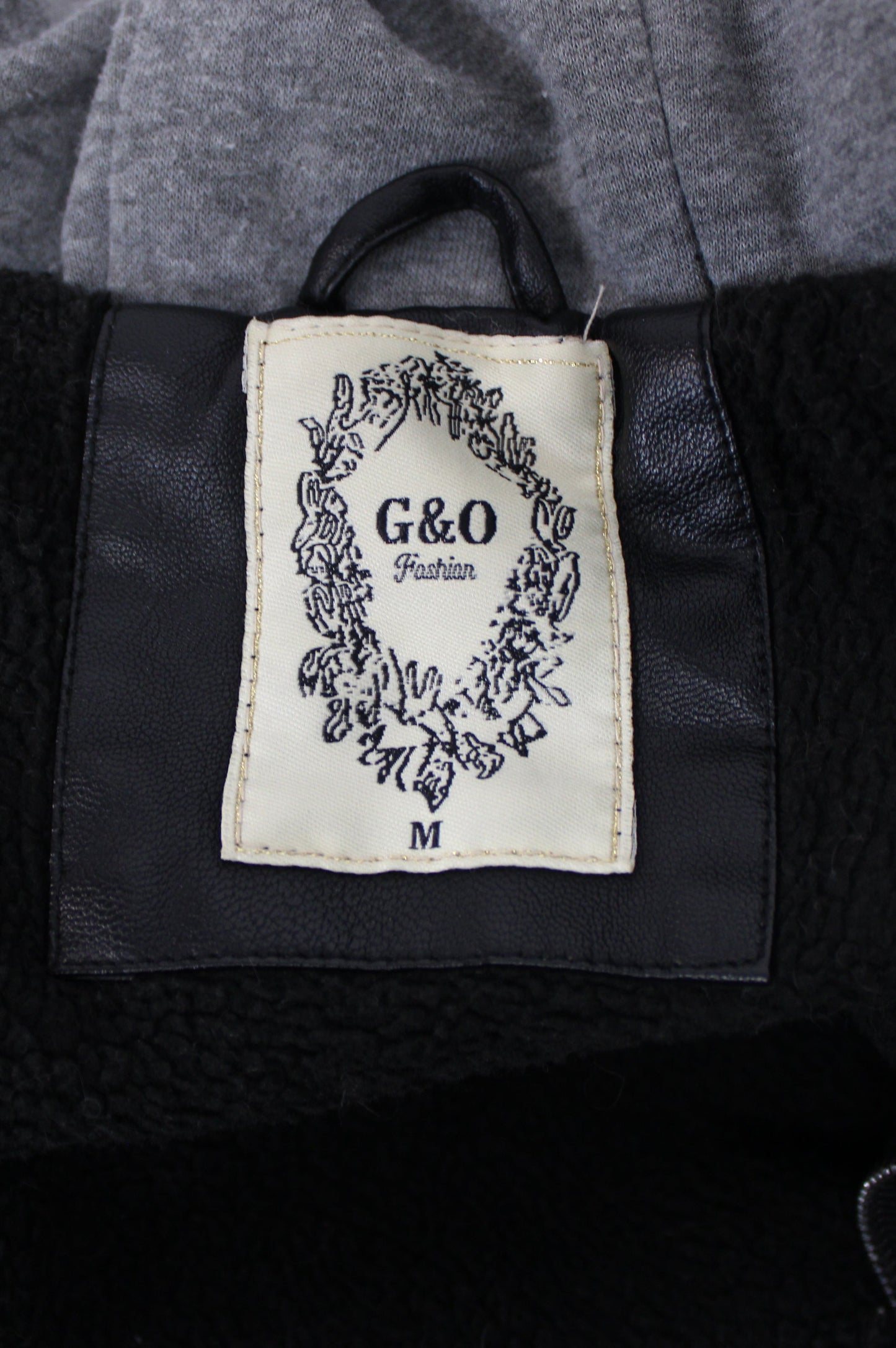 G&O Hooded Leather Jacket, Black, Men’s M