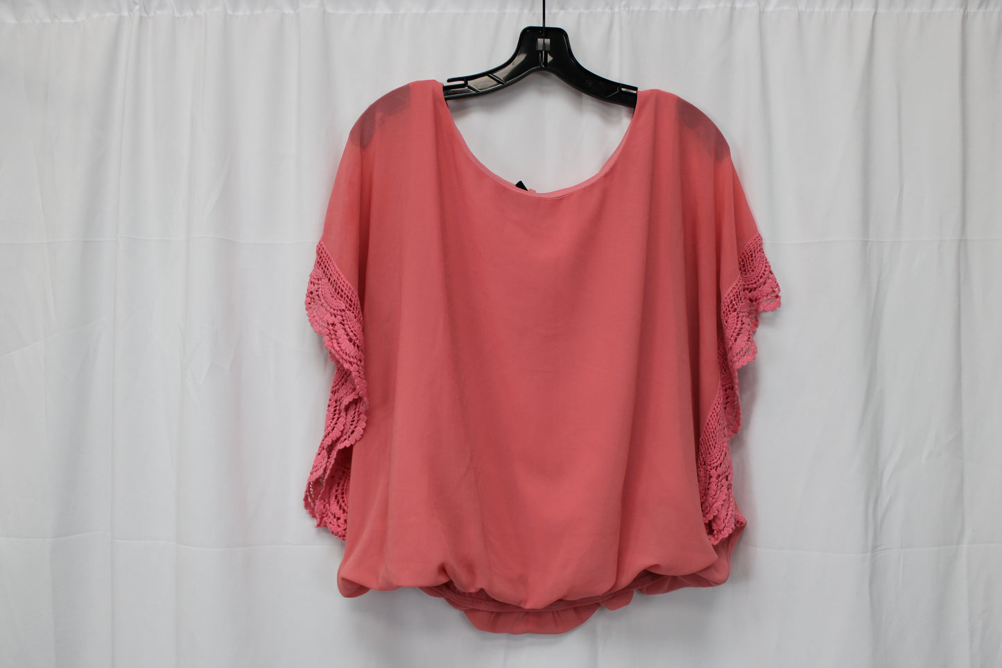 ByXby Short Sleeve Blouse, Pink, Women’s L