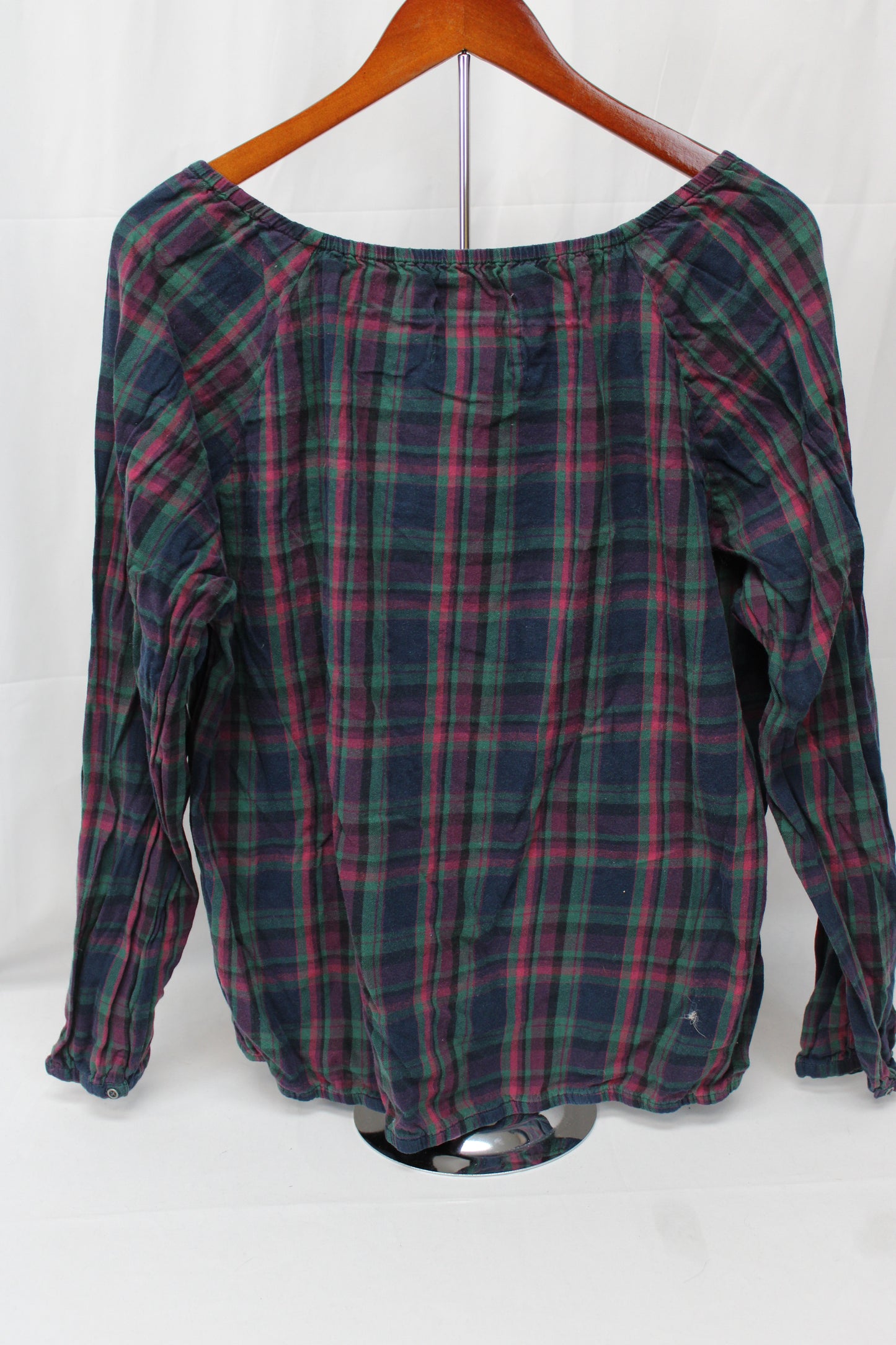 North Crest Relaxed Fit Flannel Blouse, Women’s XL