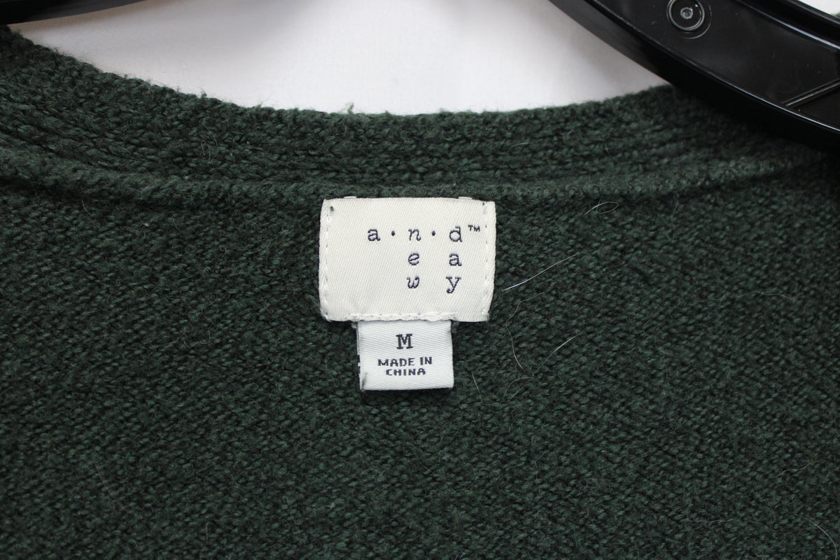 A New Day Long Sleeve Cardigan, Green, Women’s M