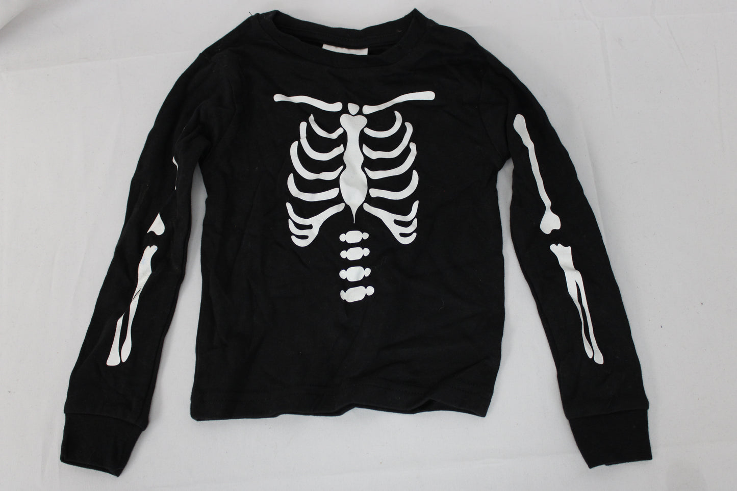 The Halloween Collection Long Sleeve Skeleton Shirt, Youth XS