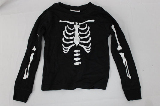 The Halloween Collection Long Sleeve Skeleton Shirt, Youth XS