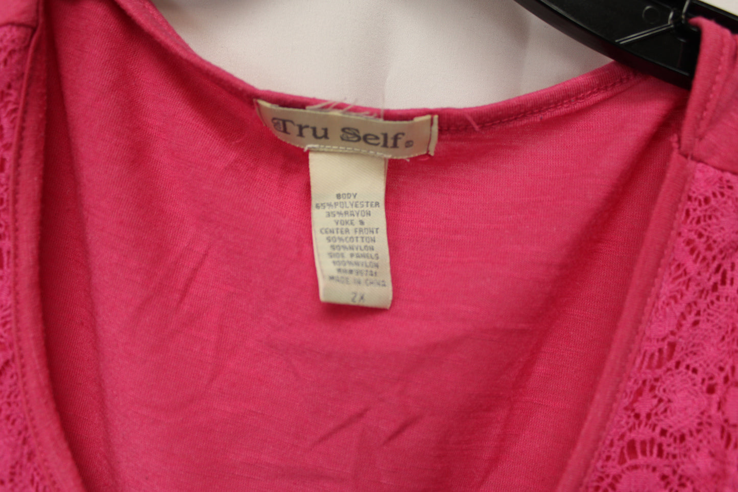 Tru Self Tank Top, Pink, Women’s XXL