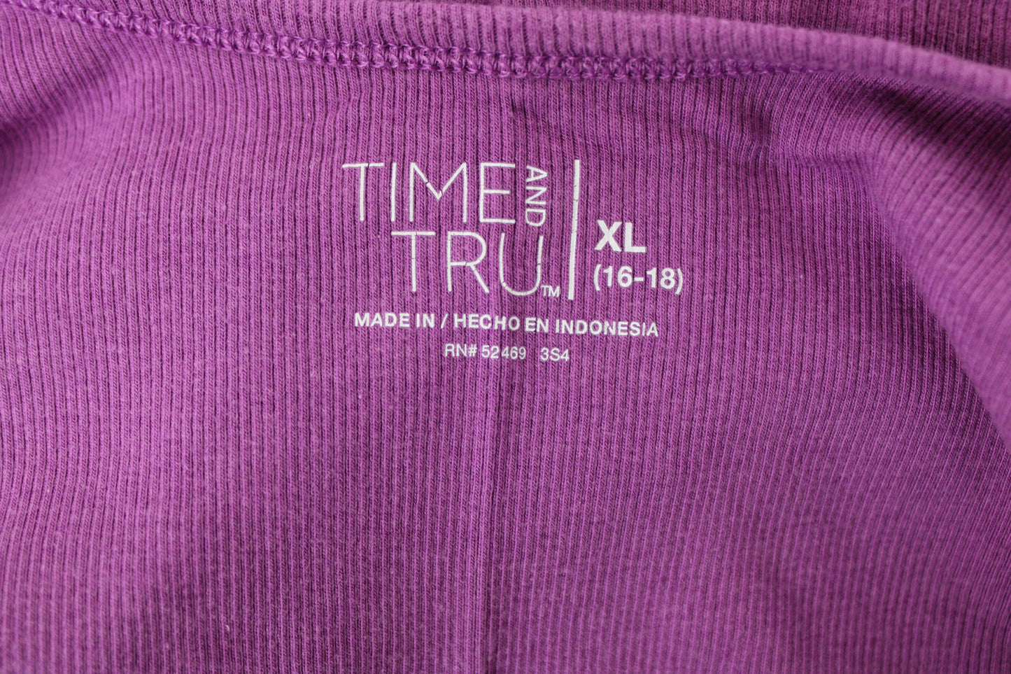 Time and Tru Tank Top, Purple, Women’s XL