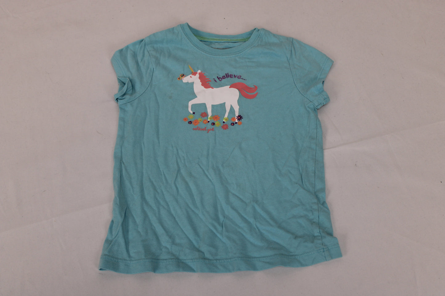 Oshkosh Unicorn T-Shirt, Blue, Girls 5T