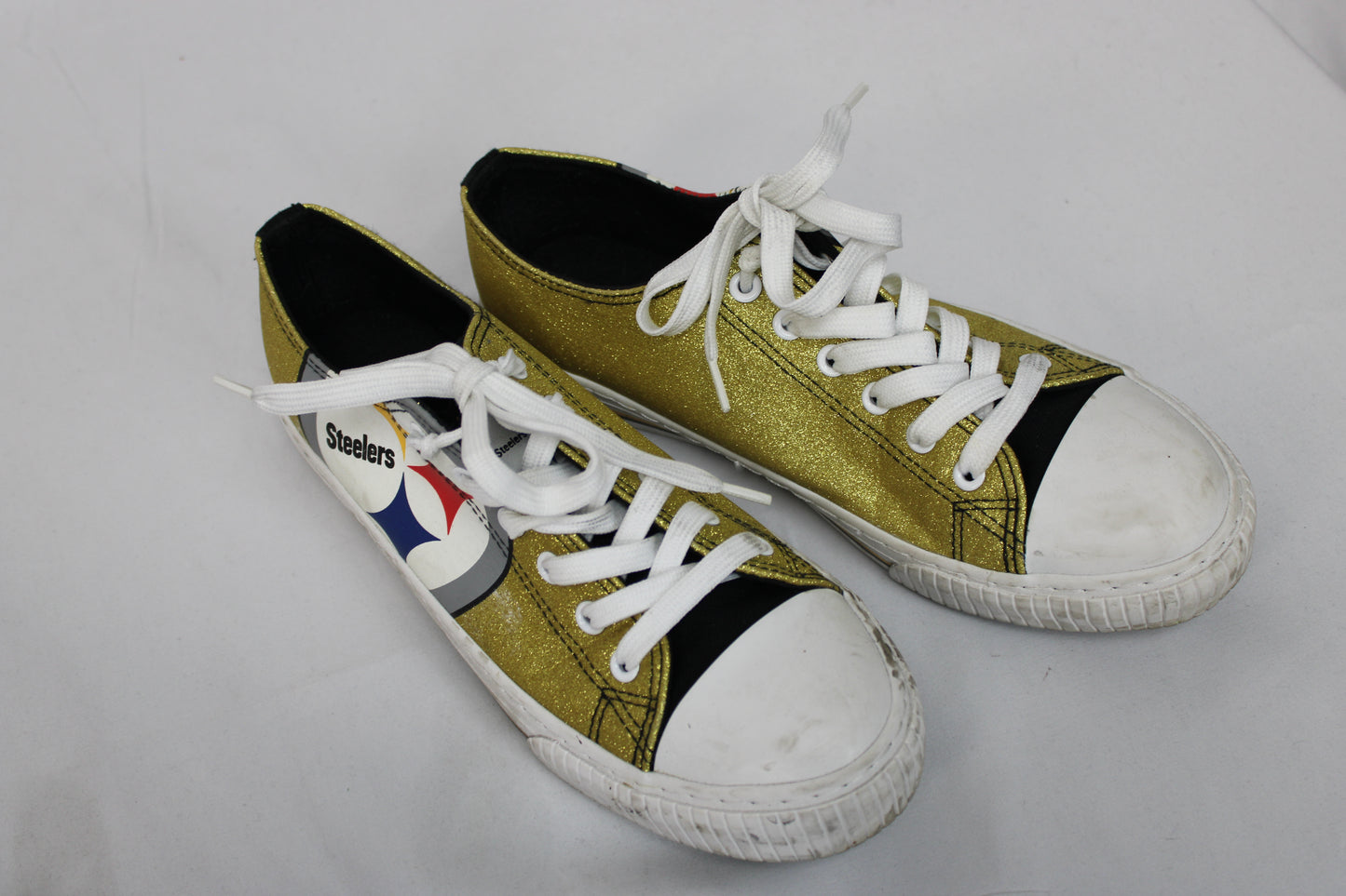 FOCO NFL Steelers Sneaker, Gold, Women’s 10