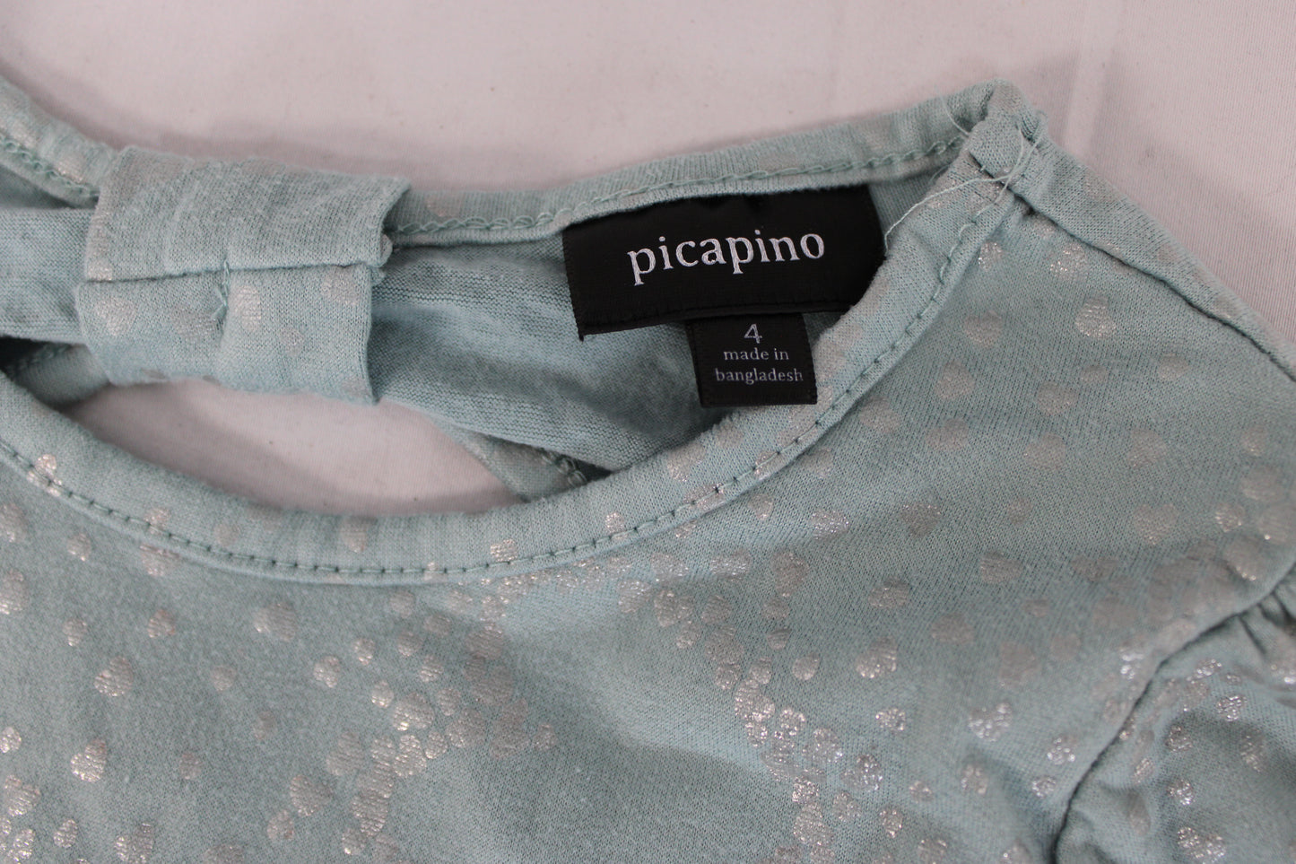 Picapino Long Sleeve Dress, Blue, Girls 4