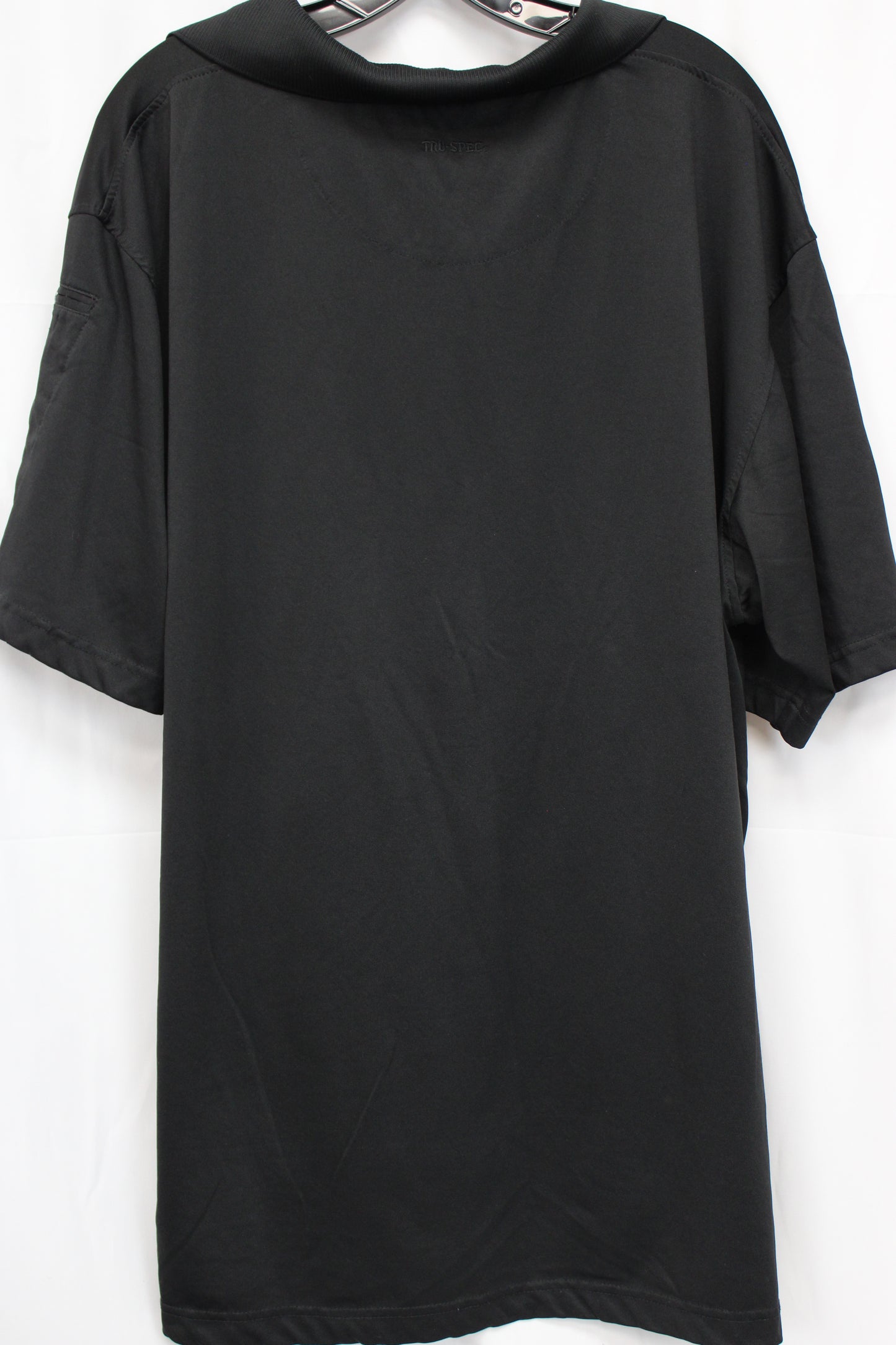 Tru-Spec Short Sleeve Athletic Polo, Black, Men’s XXL