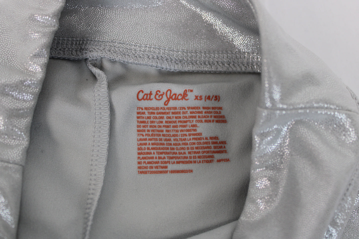 Cat & Jack Leggings, Silver, Girls XS