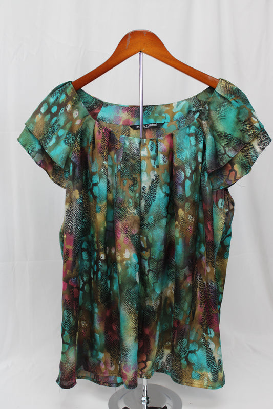 Zac & Rachel Multicolor Blouse, Women’s L