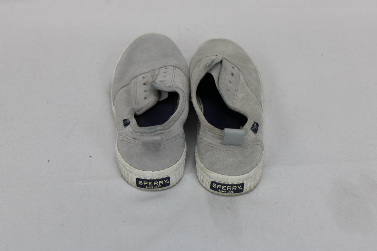 Sperry Canvas Shoes, Gray, Women’s 8