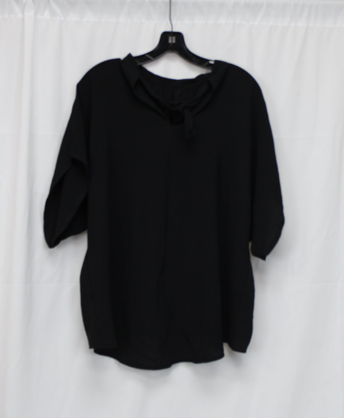 SHIEN Back Tie Blouse, Black, Women’s L