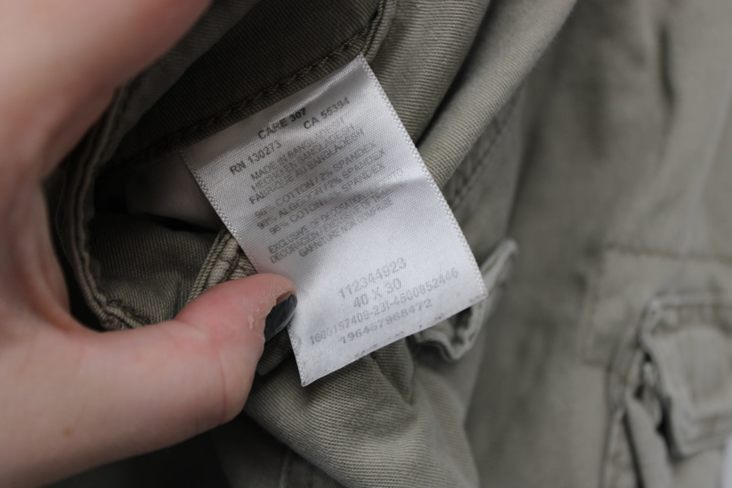 Wrangler Regular Taper Cargo Pants, Beige, Men’s 40/30