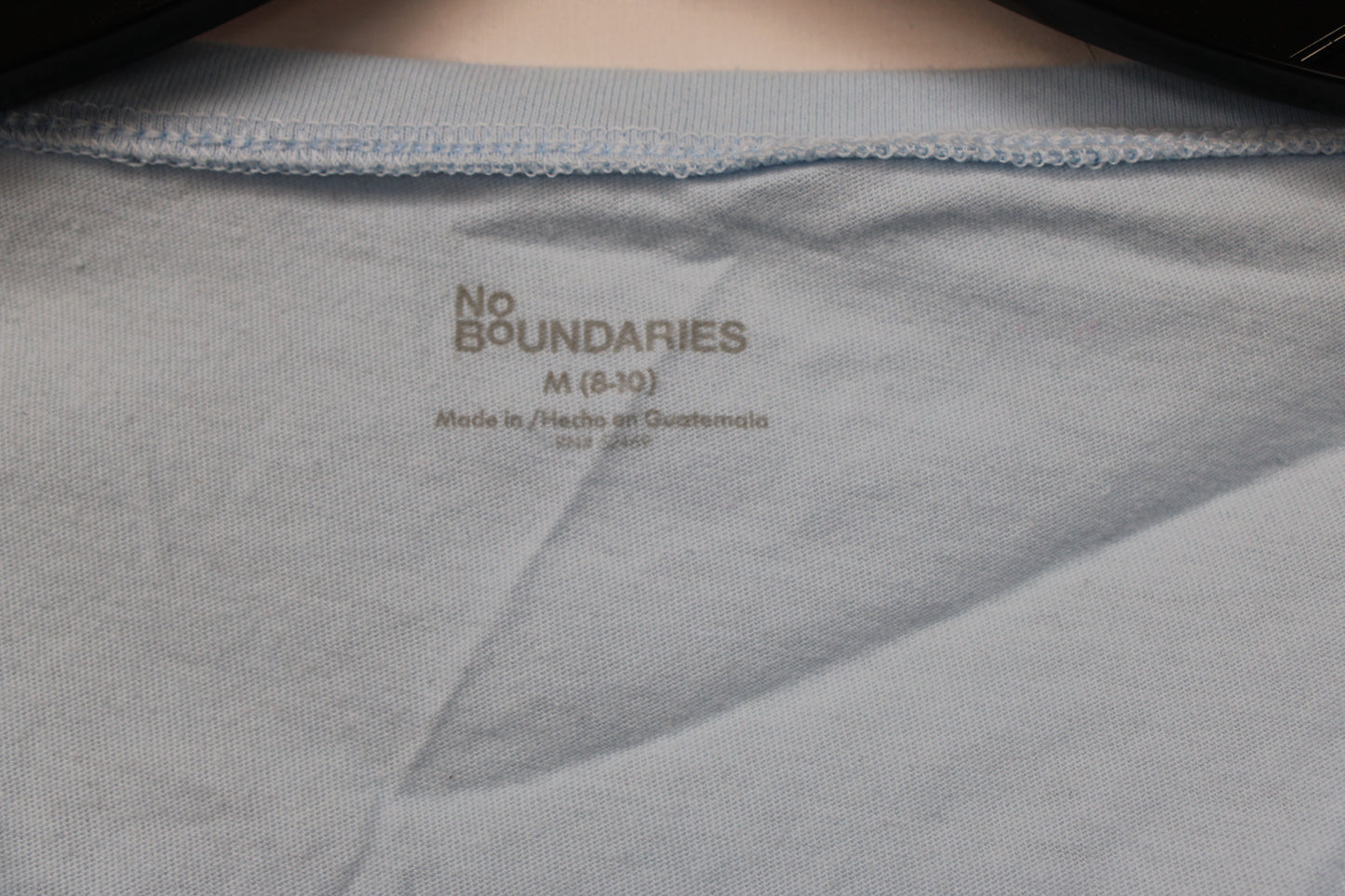 No Boundaries Long Sleeve T-Shirt, Blue, Women’s M