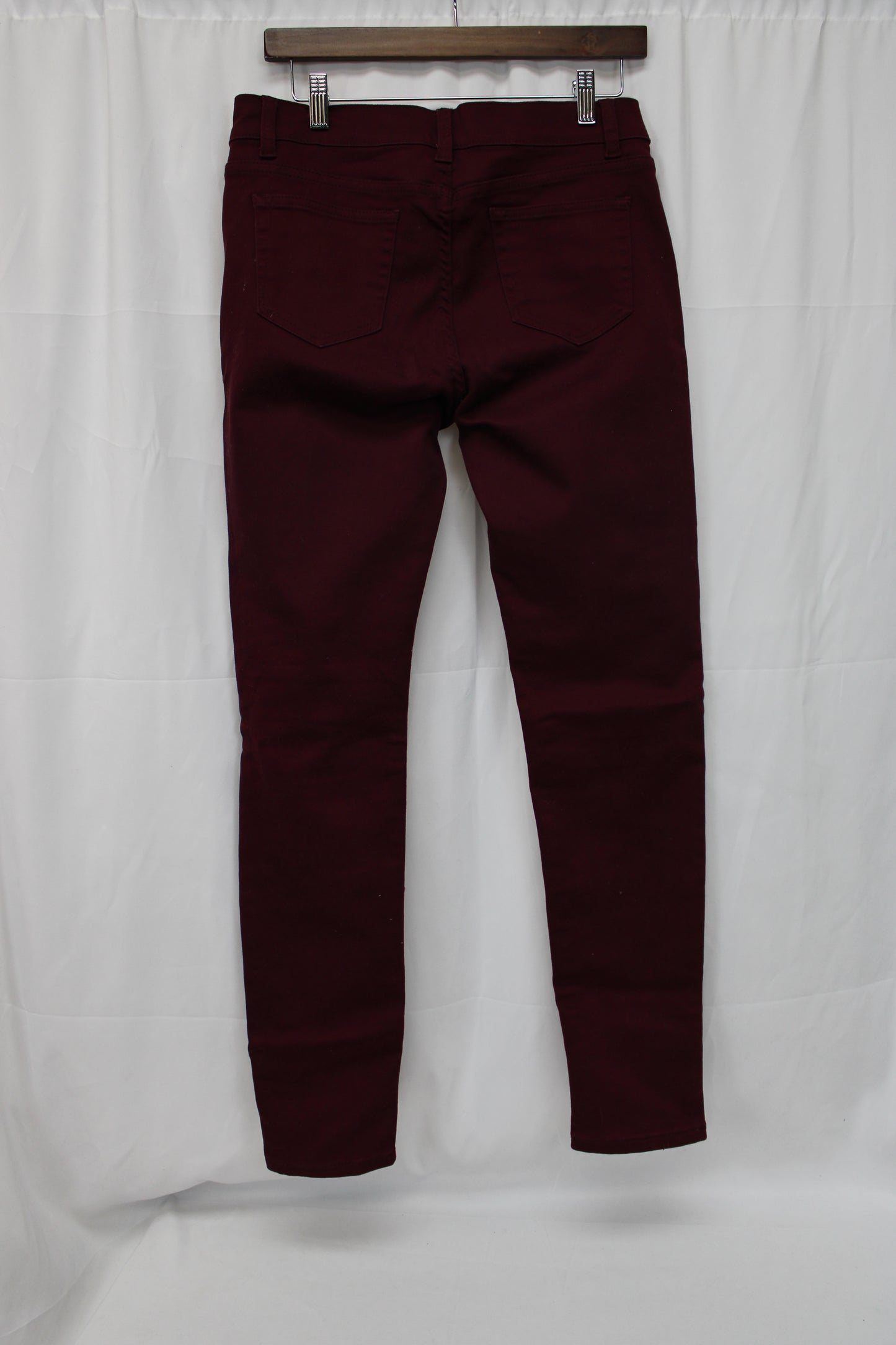Ling’s Skinny Jeans, Maroon, Women’s 11/12